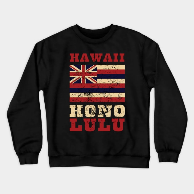 Flag of Hawaii Crewneck Sweatshirt by KewaleeTee